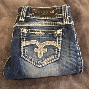 Rock Revival Boot Cut Jeans Sz 25 inseam 34